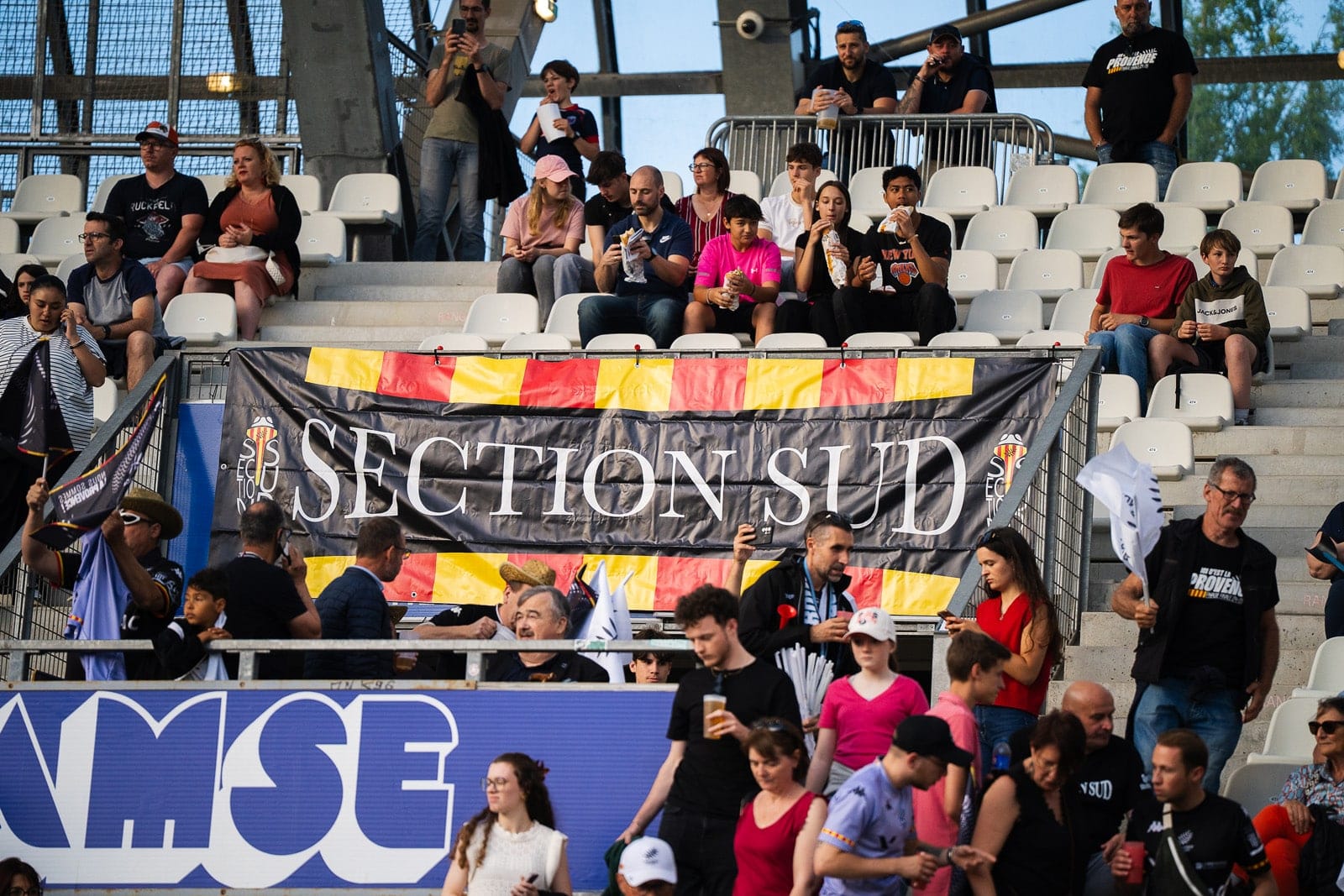 Section Sud au Stade Maurice David