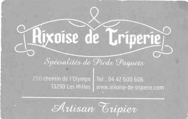 Aixoise de Triperie - Partenaire Section Sud